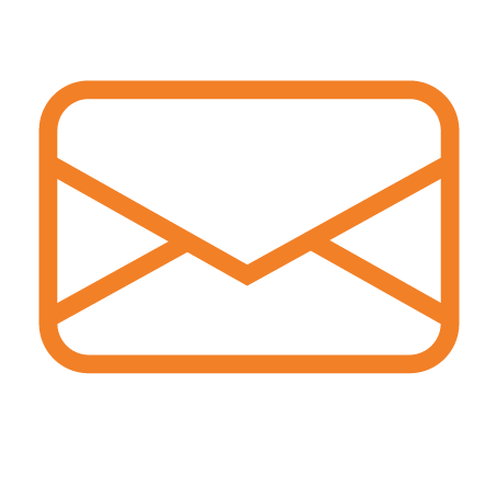 An orange icon suggesting an envelope